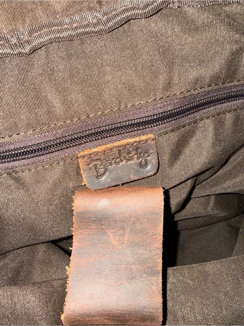 Berkshire Dark Brown Leather Laptop Bag with Shoulder Strap